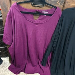 New 5x Dark Purple Womens T